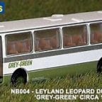 BT Models NB004 - Leyland Leopard Duple Dominant 2 Grey Green 1978 to 1993