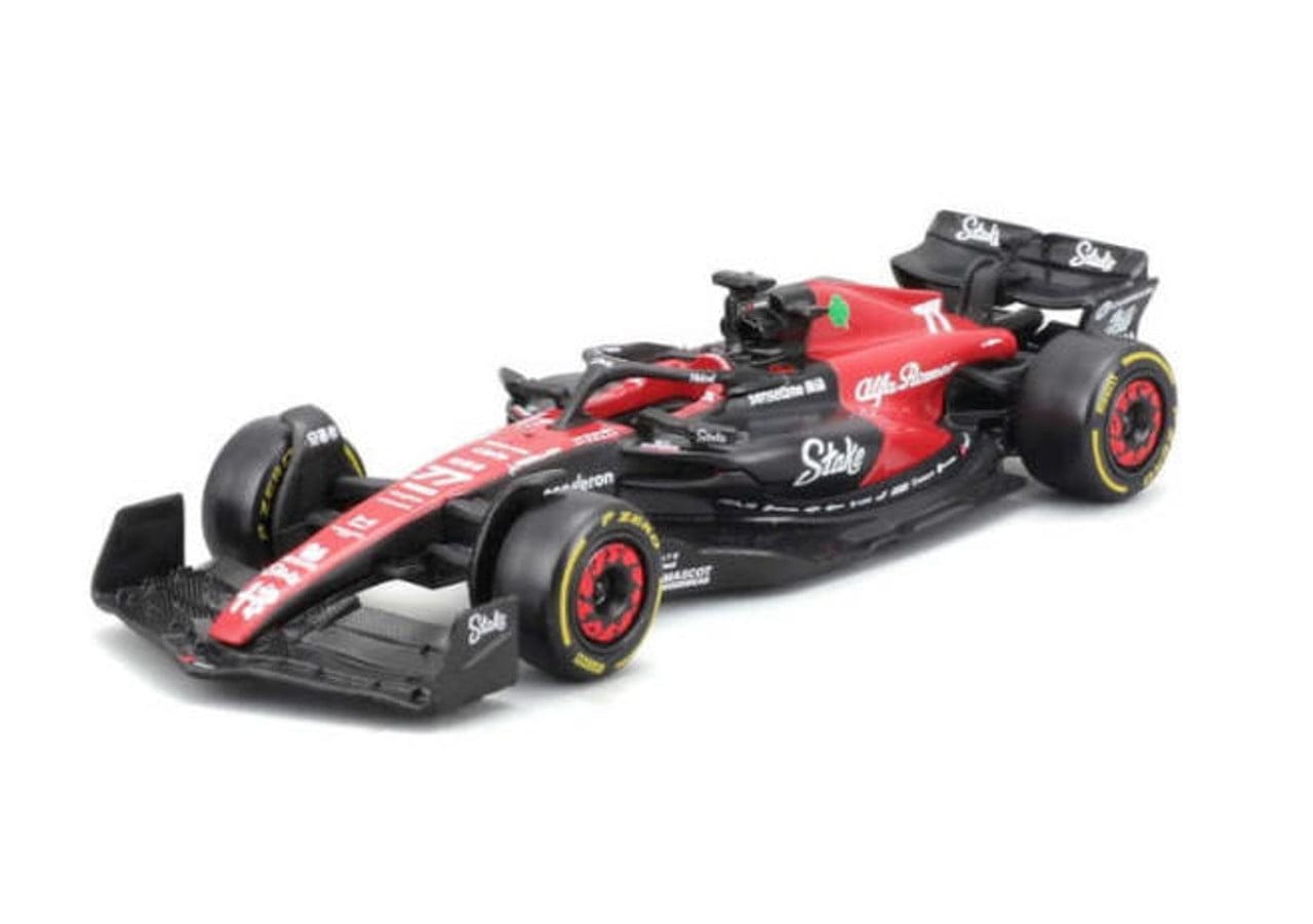 Burago 38086 1/43 F1 Alfa Romeo F1 Team Stake C43 2023 With Helmet Zhou