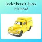 Pocketbond Classix EM76648 1/76 Morris Minor Van British Rail Yellow 1VE